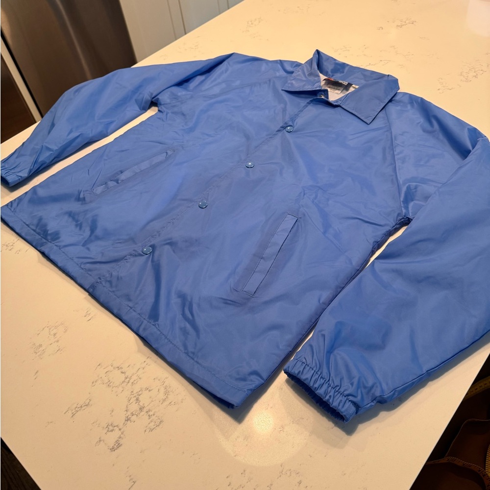 Nylon university blue coaches jacket NWOT - Picture 7 of 8